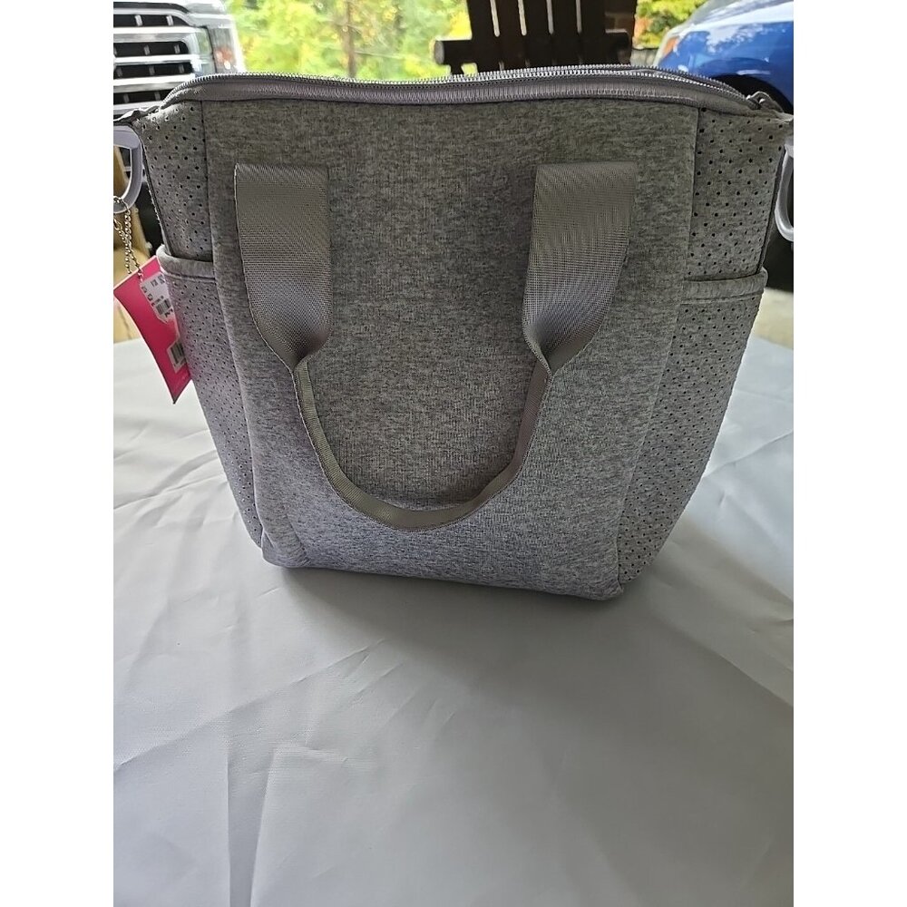 MINI COMPUTER BAG NWT Gray By MyTagalongs with Shoulder Strap. 10X8X4.